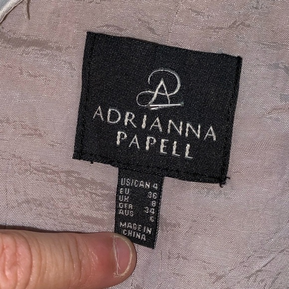 Adrianna Papell Sleeveless Cocktail Dress Floral Embroidered Sheath Pattern - Picture 2 of 10